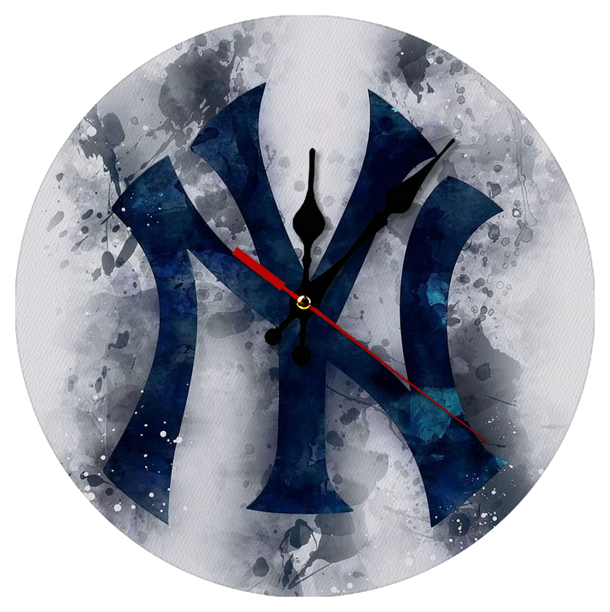 New York Yankees 170 Silent Round Wall Clock – Modern & Stylish DIY Design, Durable Wood Construction, Easy To Install – Perfect For Office, Bedroom, Living Room, And More